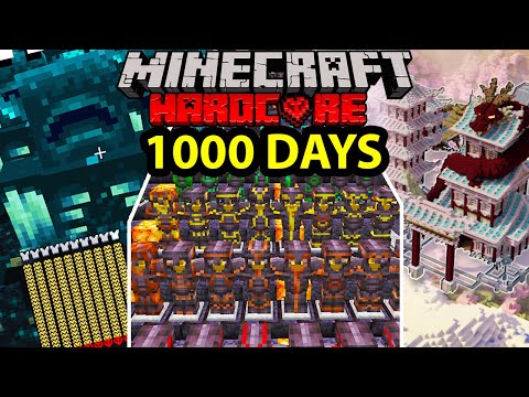 1000 DAYS IN MINECRAFT! (EPIC MUD FLAP ADVENTURE)