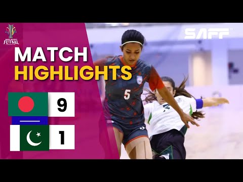 Bangladesh vs Pakistan Futsal Highlights | Bangladesh Win 9–1 | SAFF Futsal Championship