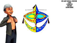 Download lagu KEREN!! Menggambar layangan WAU bulan  Atuk dalang mp3