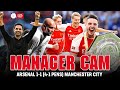 Manager Cam | Arteta v Guardiola | Arsenal 1-1 (4-1 Pens) Manchester City | FA Community Shield 2023