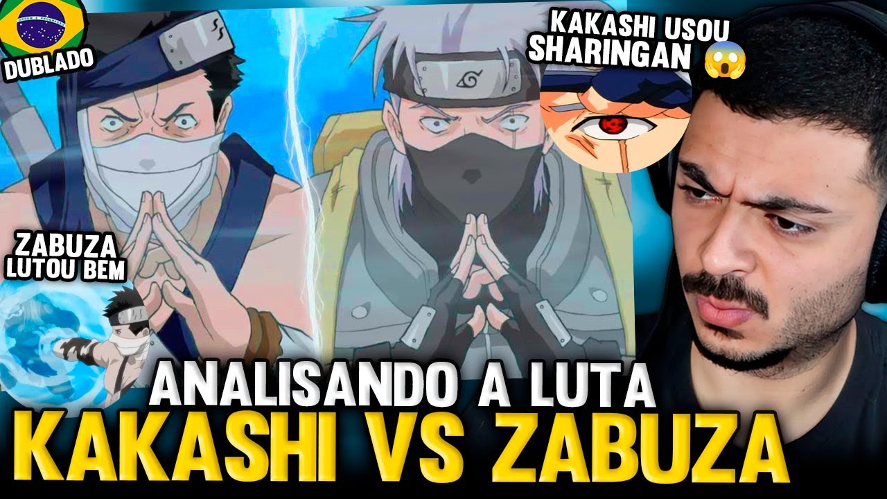 KAMUZ REAGE: KAKASHI USA SHARINGAN PARA HUMILHAR O ZABUZA  - Naruto Dublado