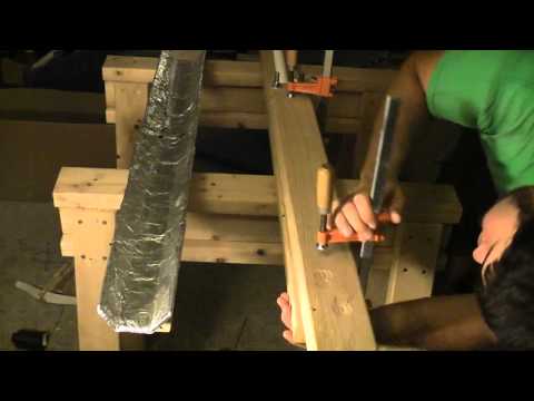 How to Make a 25-30 Pound PVC Takedown Travel Bow Part 1 - Flattening