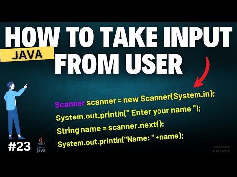 How To Take Input From User In Java Explained With Example Chapter 23 Java Tutorial For Beginner