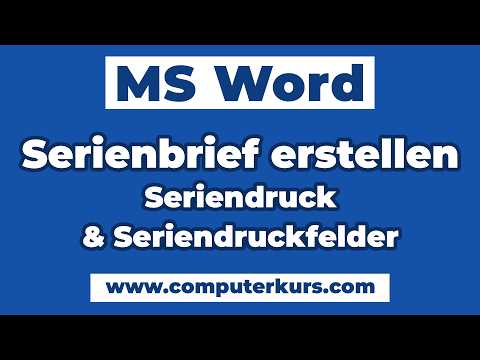 📬 Word Serienbrief erstellen – Adressdaten automatisch einfügen (einfach erklärt)