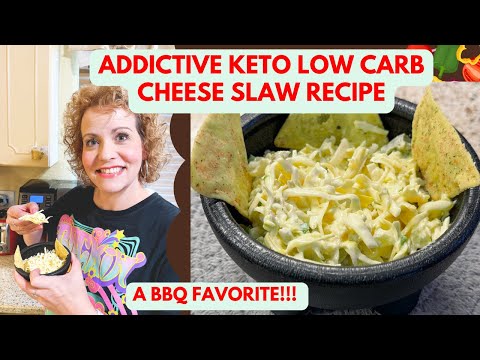How to Make the Addictive Cheese Slaw Recipe - A BBQ Favorite | Keto Low Carb