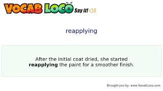 Video thumbnail for reapplying