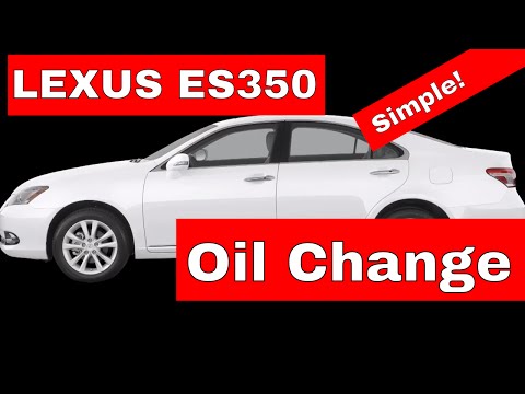 Lexus OIL and FILTER Cartridge CHANGE (ES350)---With Torque Settings!