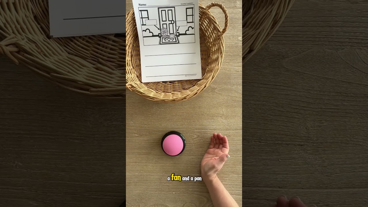 Easy Kindergarten Sentence Encoding Center | No Prep Phonics Activity