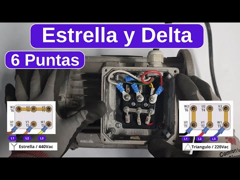 Star and Delta connection in 6-pin electric motors