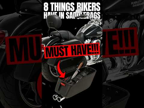 🎒 Top 8 Things Every Real Biker Keeps in Their Saddlebags 🏍️💯