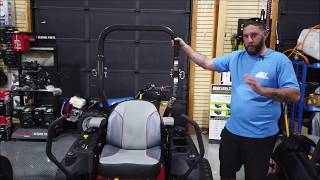 How do i find my model/serial number on a zero turn mower