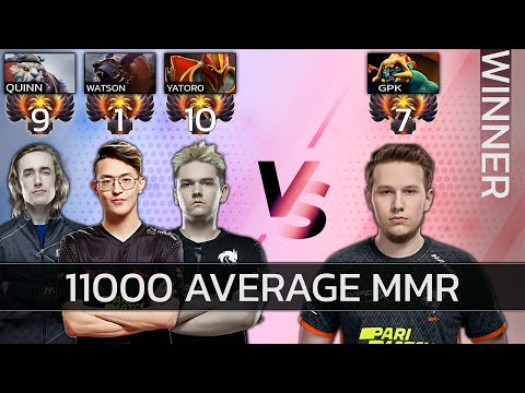 ✔️Dota 2 Highest Average Game 11K MMR - GPK vs 3 Top10 Players as Huskar - Gameplay Highlights