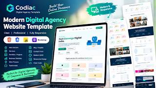 Modern Digital Agency Website | HTML, CSS & JavaScript Business Website Design