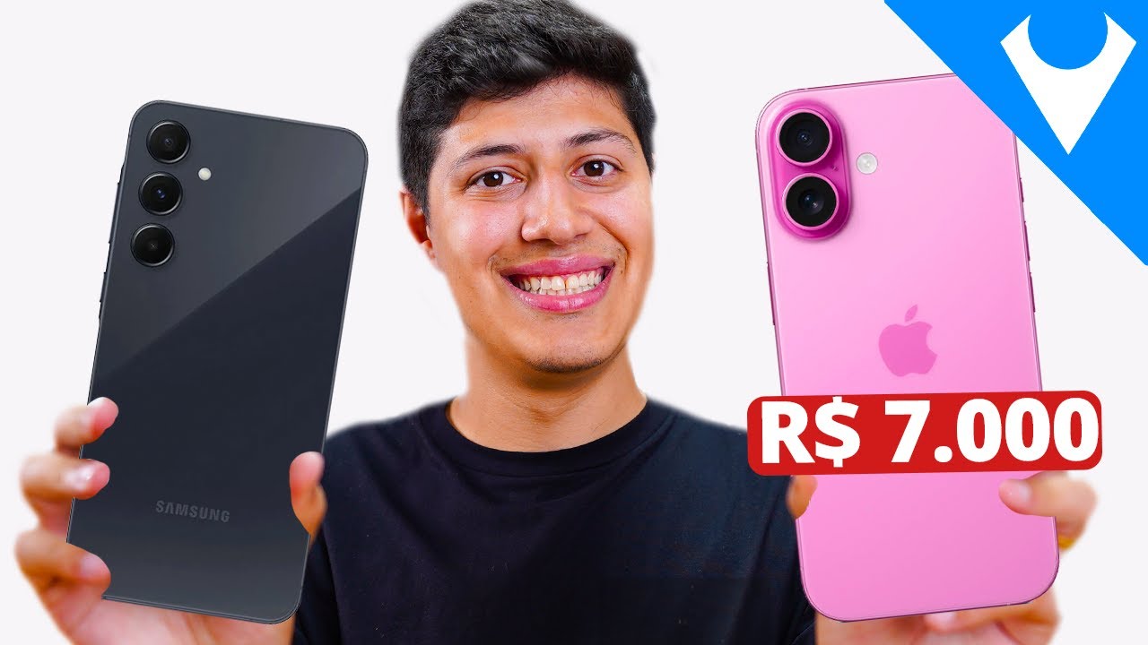 veja! Galaxy A55 vs iPhone 16 - QUAL MELHOR para você? Comparativo