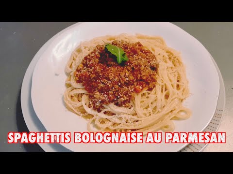 Recette spaghetti bolognaise parmesan
