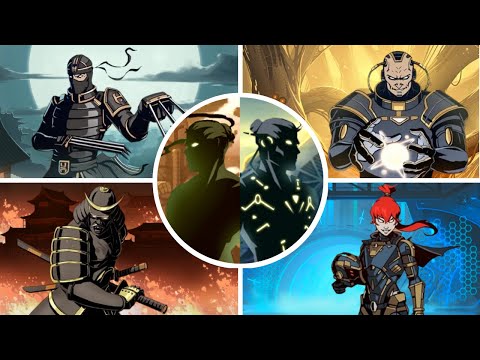 Shadow Fight 2 - All Bosses + Cutscenes & Dialogues (Full Story)