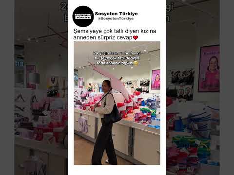 Alışverişte Şemsiyeye Tatlı Diyen Kızına Anneden Sürpriz Cevap🥰
