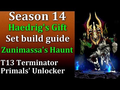 Diablo 3 Season 14 Zunimassa's Haunt Set build guide for Haedrig's Gift reward!
