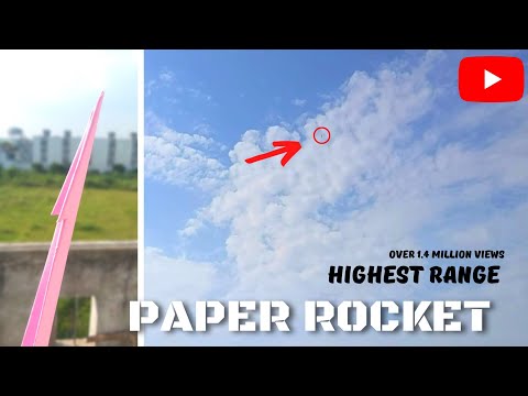 How to make paper plane/how to make paper rocket that fly high in the sky .