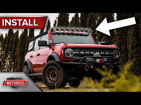 How to Install Roof Light Bar on the 2021+ Bronco | Baja Designs XL Linkable