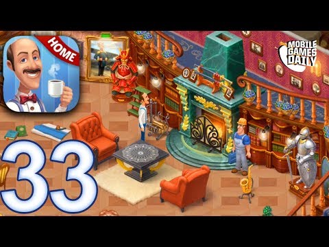 HOMESCAPES Story Walkthrough Gameplay Part 33 - Day 24 Living Room (iOS Android)