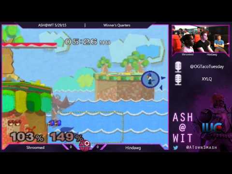 Melee Winner's Quarters ASH@WIT 5/29/15 - Shroomed (Marth) vs Hindawg (Falco)
