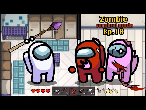 Survival Mode 🛠 Among Us Zombie - Ep 18 RED is in Trouble - Animation