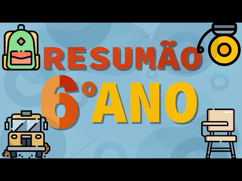 RESUMÃO 6º ANO | TODAS AS MATÉRIAS