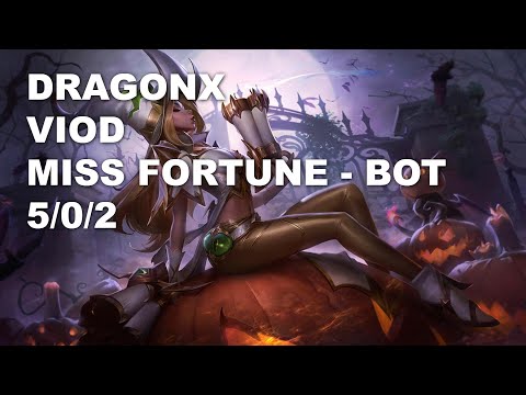 DragonX Viod Bot Miss Fortune vs Ezreal - KR Master Patch 10.9