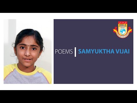 What is a POEM? | Vaels International School | Samyuktha Vijai