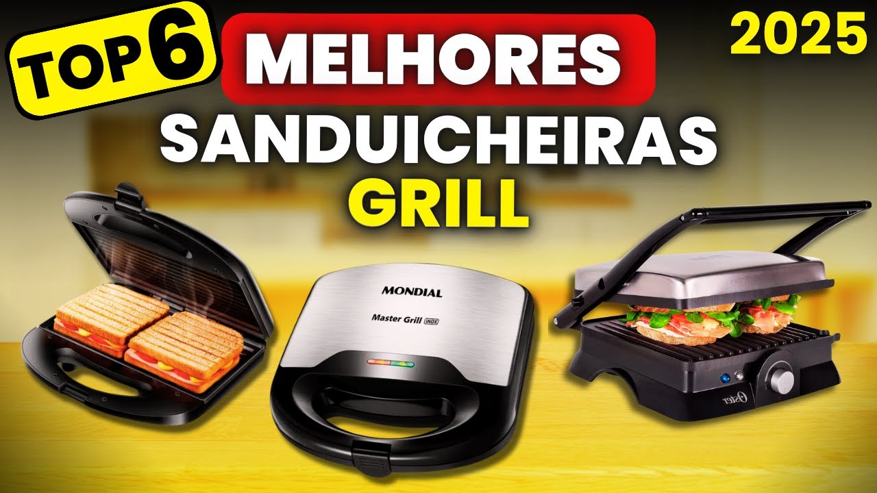 Qual a Melhor SANDUICHEIRA GRILL 2024? CONFIRA as Top 6 Melhores Sanduicheiras Grill para Comprar!