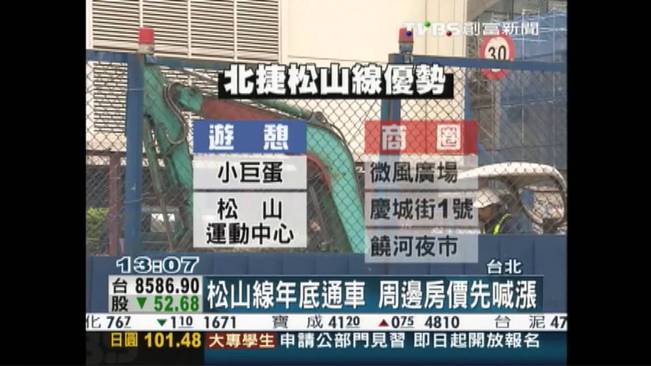 松山線通車甜頭 沿線房價先喊漲