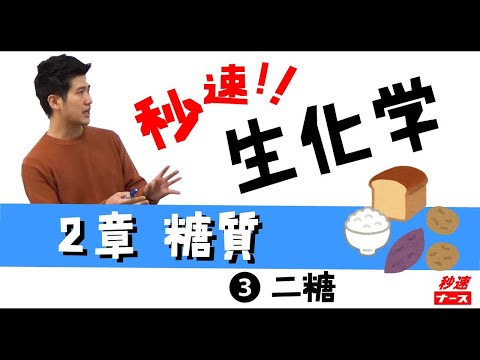 看護学科 【秒速ナース】2-3二糖【生化学-授業動画】