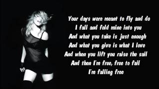 Madonna - Falling Free Karaoke / Instrumental with lyrics on screen