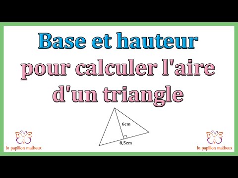 Comment calculer aire triangle quelconque formule cm2