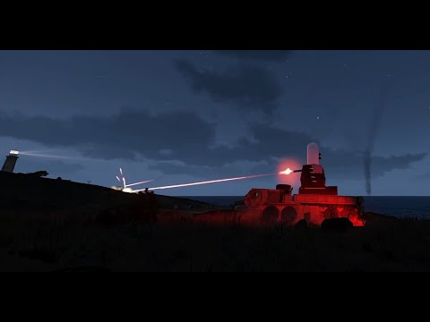 Arma 3 - 10 Sukhoi SU-25 Jets x C-RAM Defense System - Tracer Bullet - Simulation