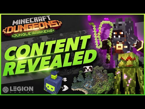 Minecraft Dungeons Jungle Awakens DLC | NEW Items, Enemies, Images, And Release Date!