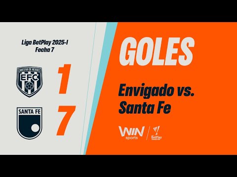 Envigado vs. Santa Fe (goals) | Liga BetPlay Dimayor 2025-I | Matchday 7