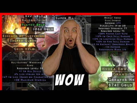 Insane Drops Attempting the 22 Nights of Terror Holy Grail, Episode 2 - Diablo 2 Resurrected