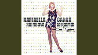 Kadr z teledysku Rainbow Megamix tekst piosenki Raffaella Carrà