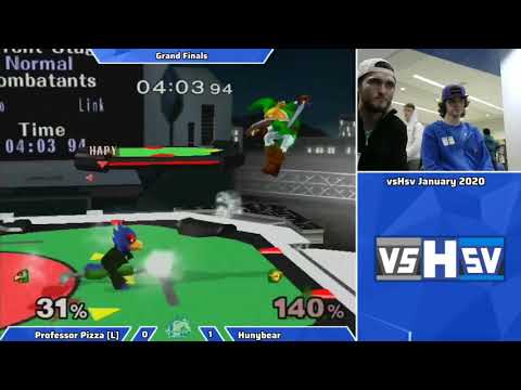 VsHSV January 2020, Professor Pizza (Falco) vs Hunybear (Link) - Grand Finals, SSBM Singles