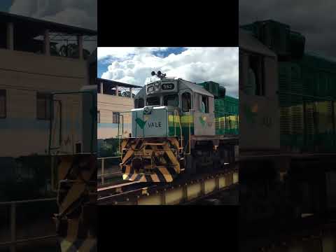 LOCOMOTIVA DA VALE MANOBRANDO EM MARIANA - MG!