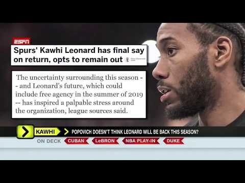 Will Kawhi Leonard be out for the season? | Around the Horn
