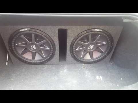 15" Kicker CVR and 337 Watt RMS Rockford Fosgate amp