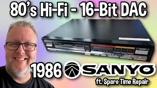 Vintage 16-Bit Sanyo CP-710 CD Player | 1986 Hi-Fi Collab ft. Spare Time Repair!