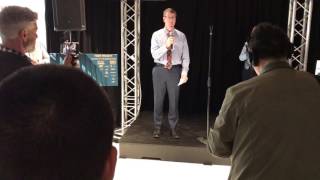 Frank Lawson speaks at fiber lighting