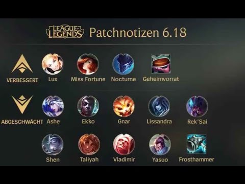 Patchnotes-Rundown 6.18 [GER]