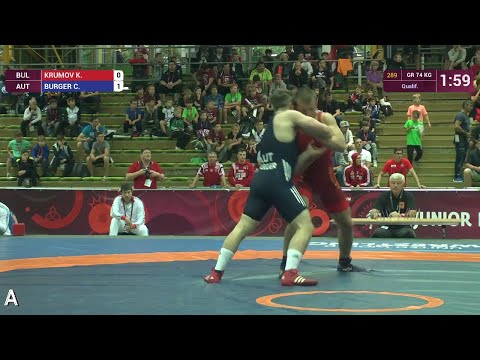 Qual. GR - 74 kg: K. KRUMOV (BUL) df. C. BURGER (AUT), 7-1