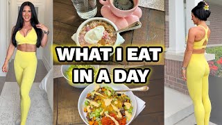 WHAT I EAT IN A DAY TO SLIM DOWN 🔥💪 | important fat loss tips to get you results + activewear haul