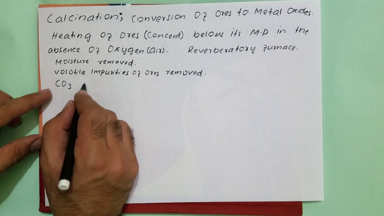 Calcination process